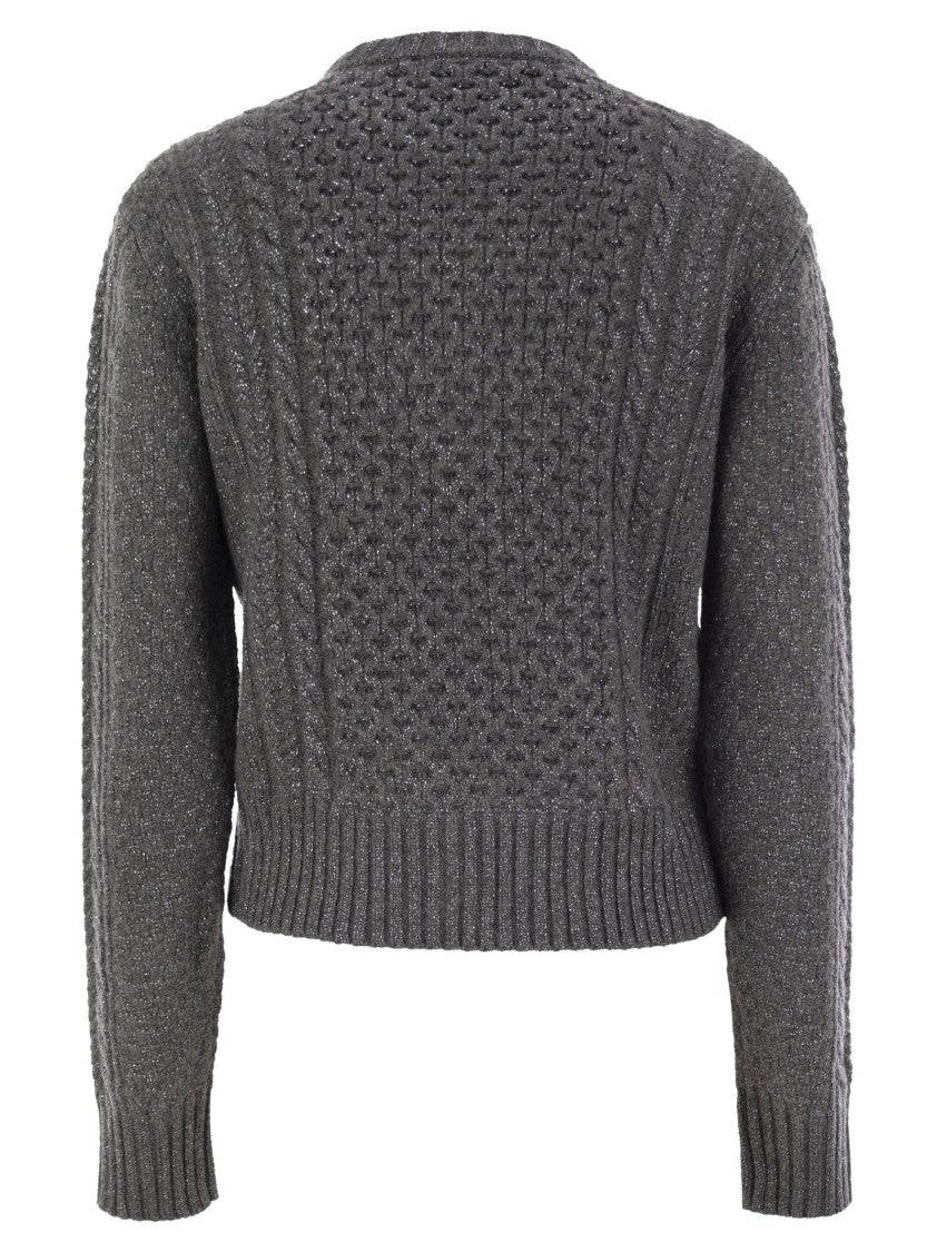 Fabiana Filippi Platinum Fisherman Jersey With Lurex