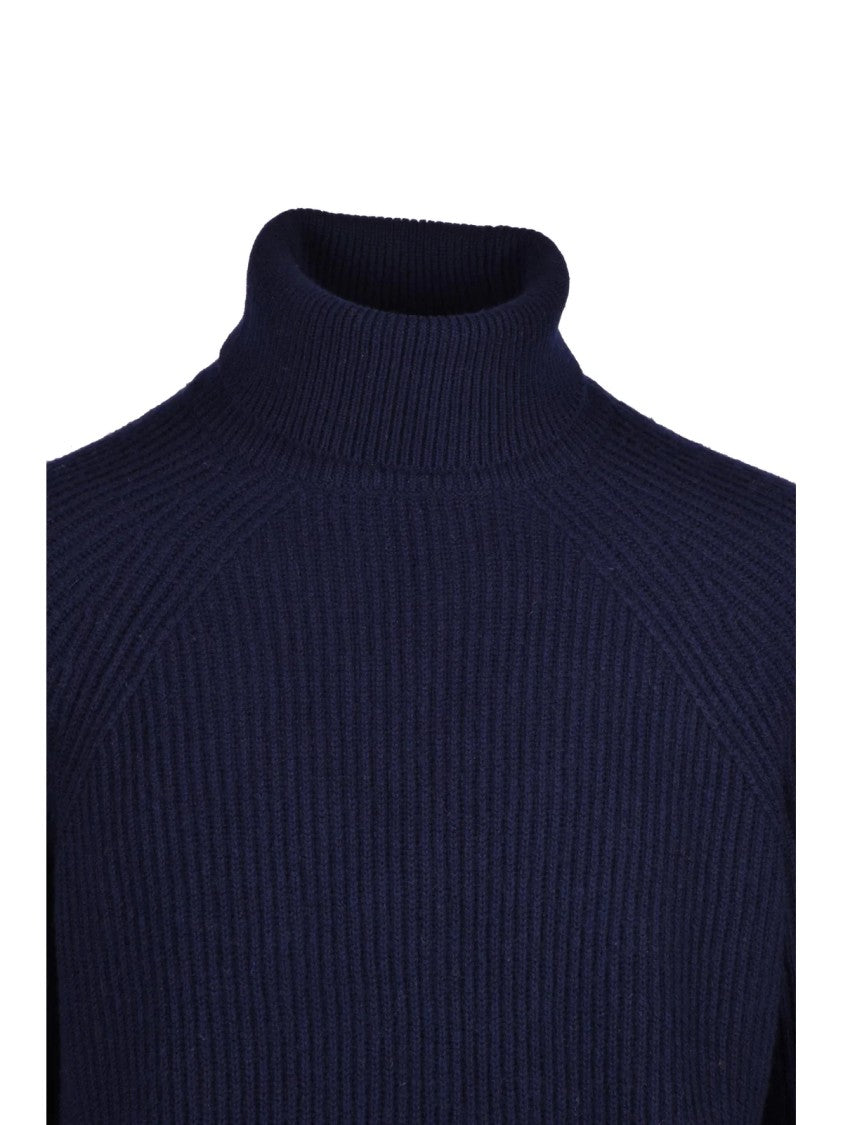 Alpha Studio High Neck Raglan Sleeve Sweater In Fine Yarn Blend