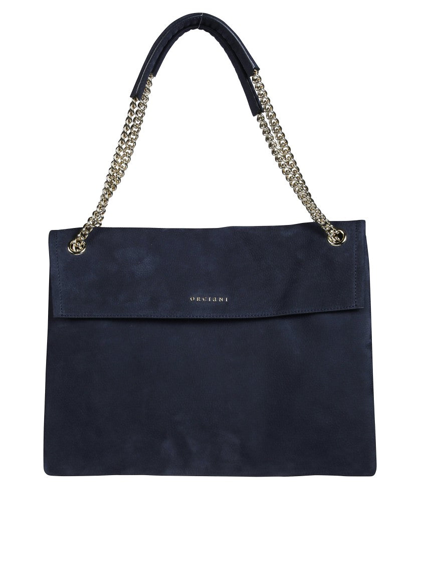 Orciani Nabucco Midi Suede Shoulder Bag