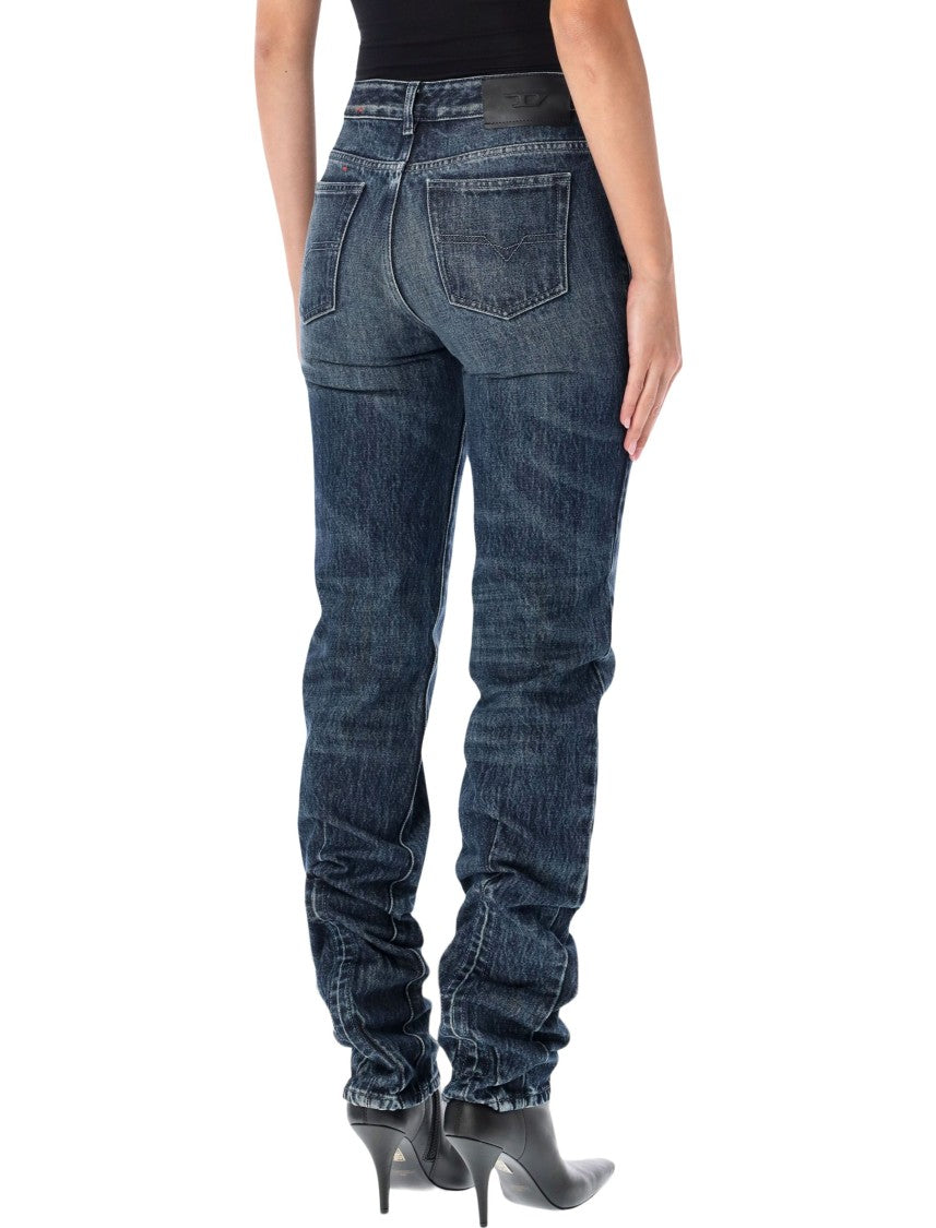 Diesel Relaxed Fit Ruched-Leg Jeans