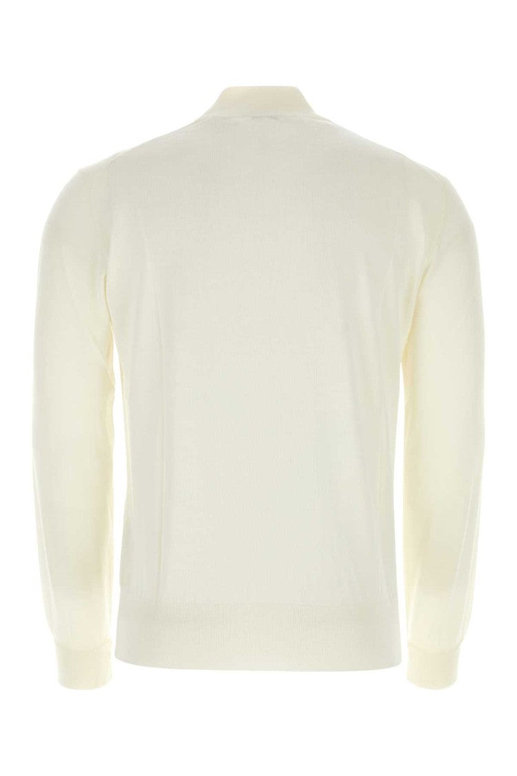 Pt Torino Ivory Wool Sweater