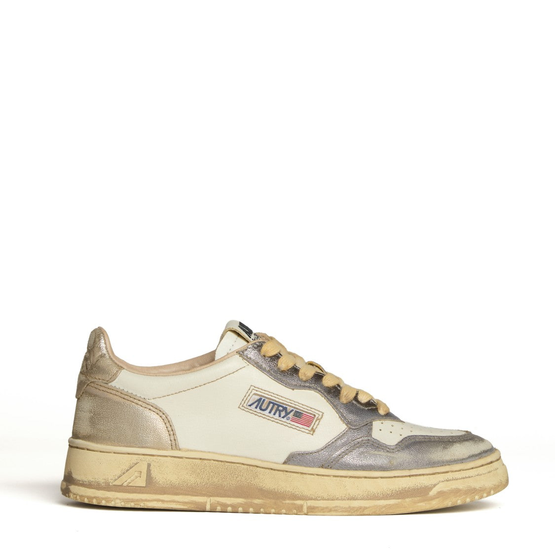 Autry Old Silver/Platinum Super Vintage Low Sneakers