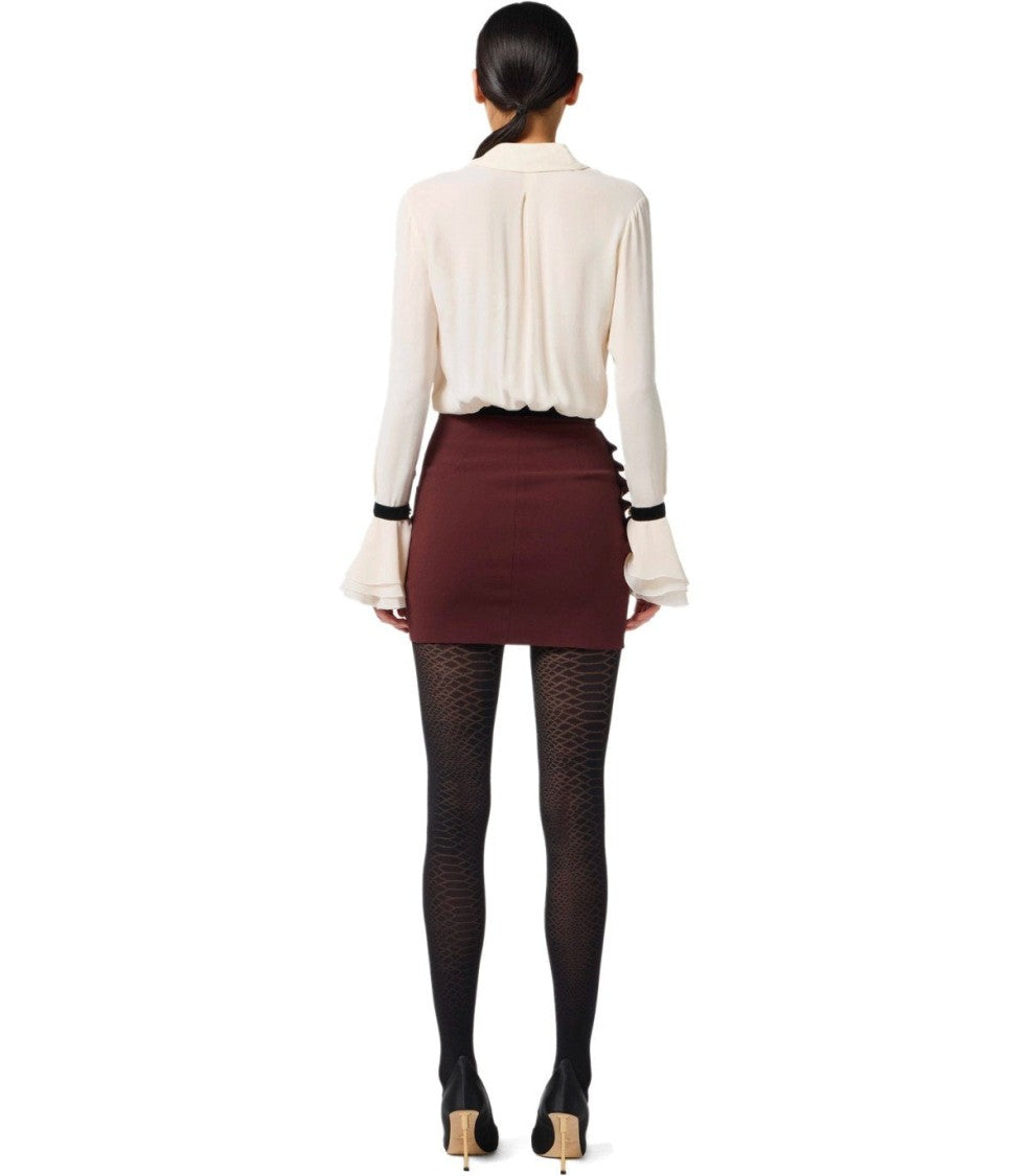 Elisabetta Franchi Milk Cropped Shirt