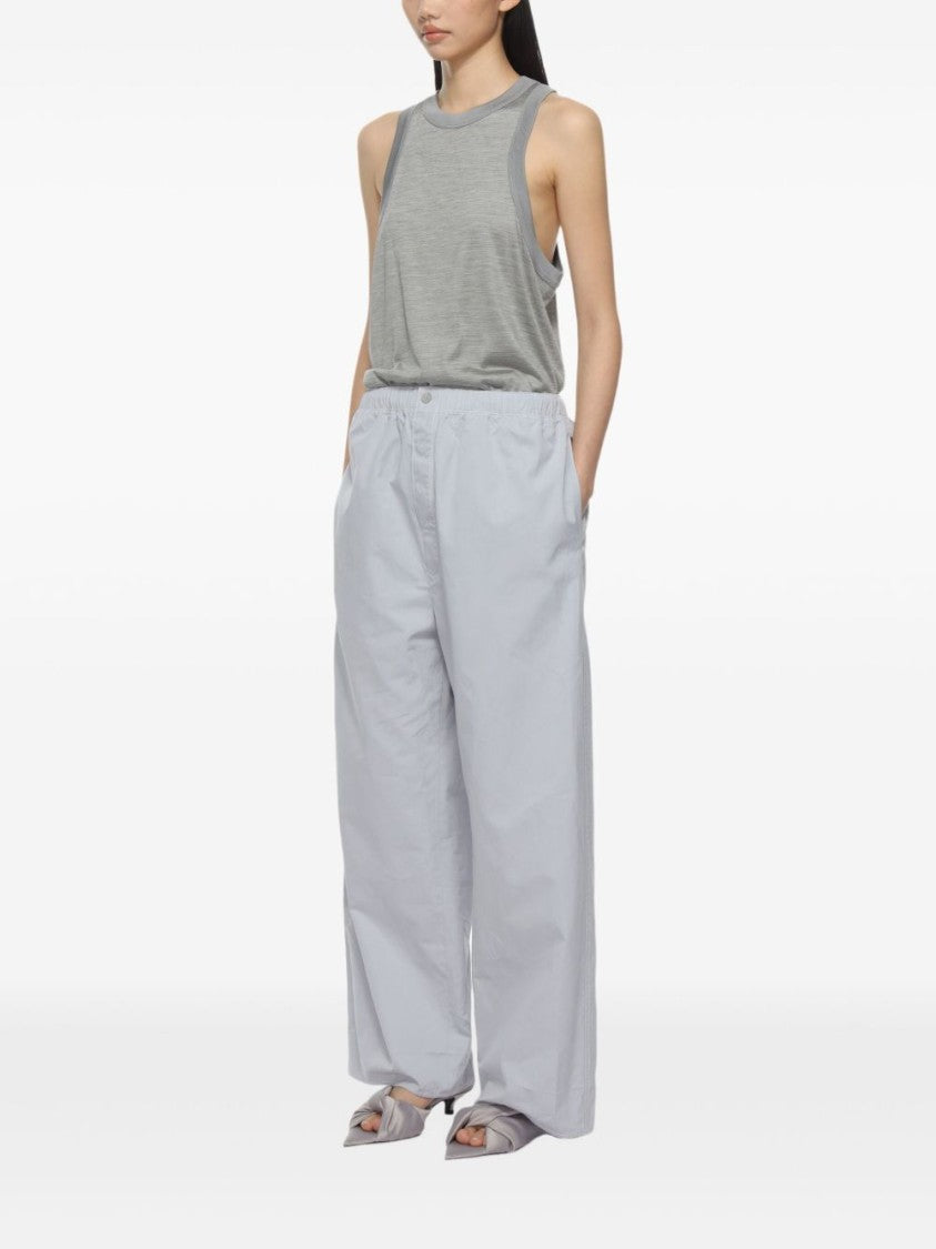 Carven Grey Silk Tank Top