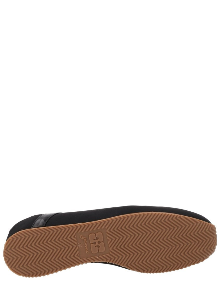 Ganni Sporty Soft Gathered Heel Flats