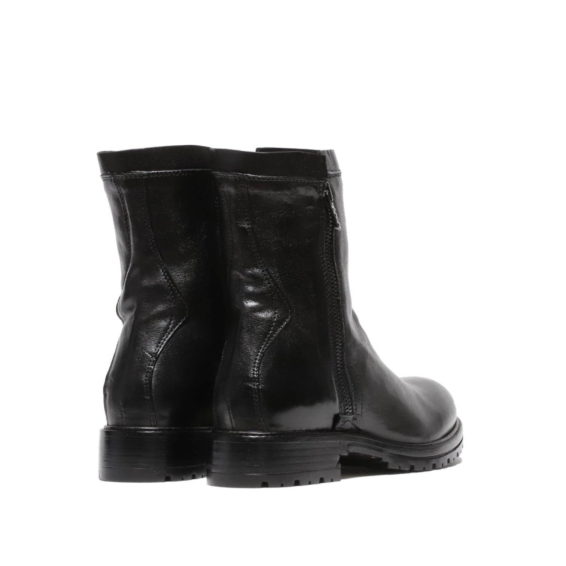 Hundred 100 Black Leather Ankle Boots