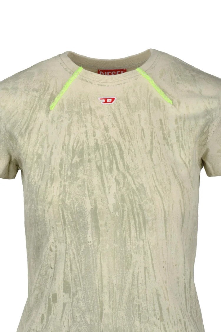 Diesel Women's T-Shirt - Sage Green