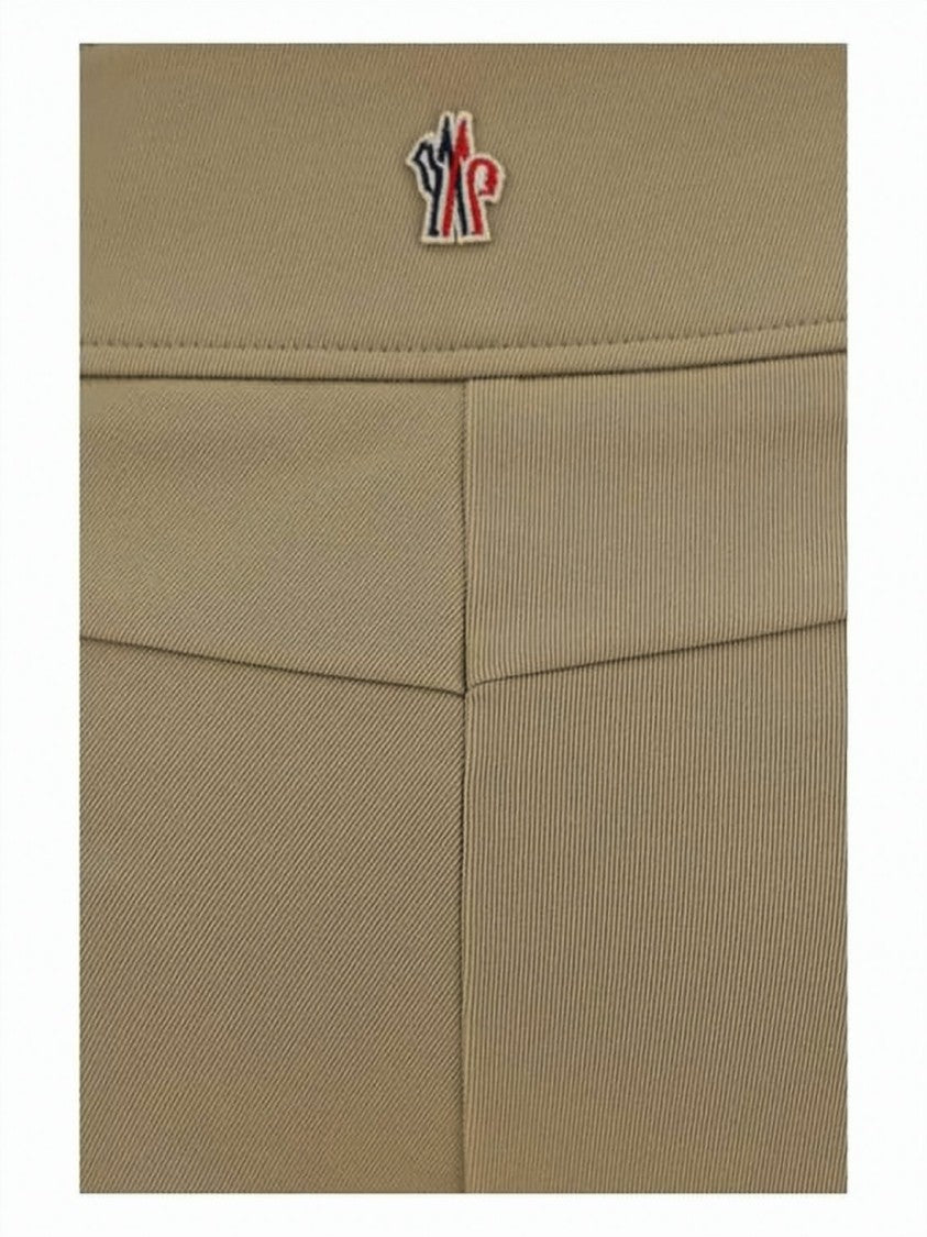 Moncler Tailored Straight Pants With Vertical Seams And Zippered Pockets