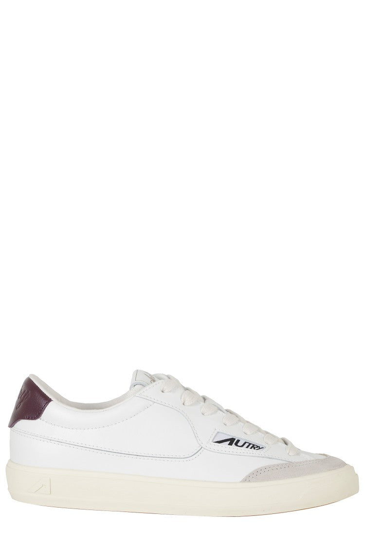 Autry White Windscape Low Suede Leather Sneakers