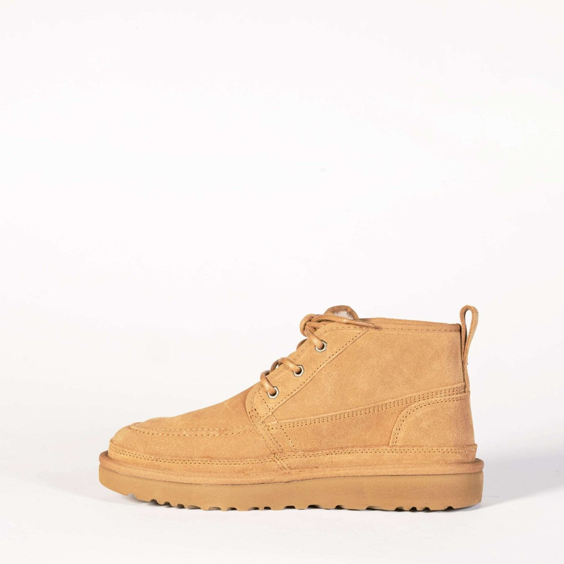 Ugg Lace-Up Ankle Boot In Tobacco Suede With Fur Lining