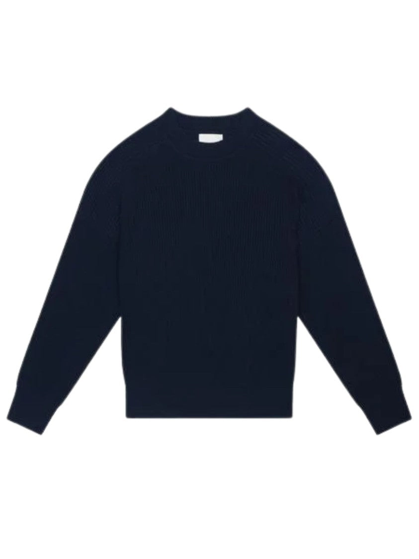 Isabel Marant Chunky Ribbed Knit Crew Neck Sweater