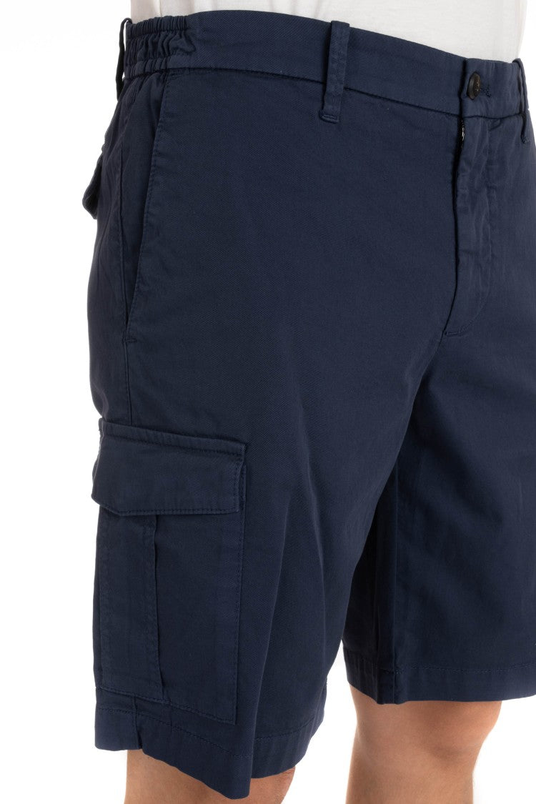 Eleventy Comfort Cotton Cargo Bermuda