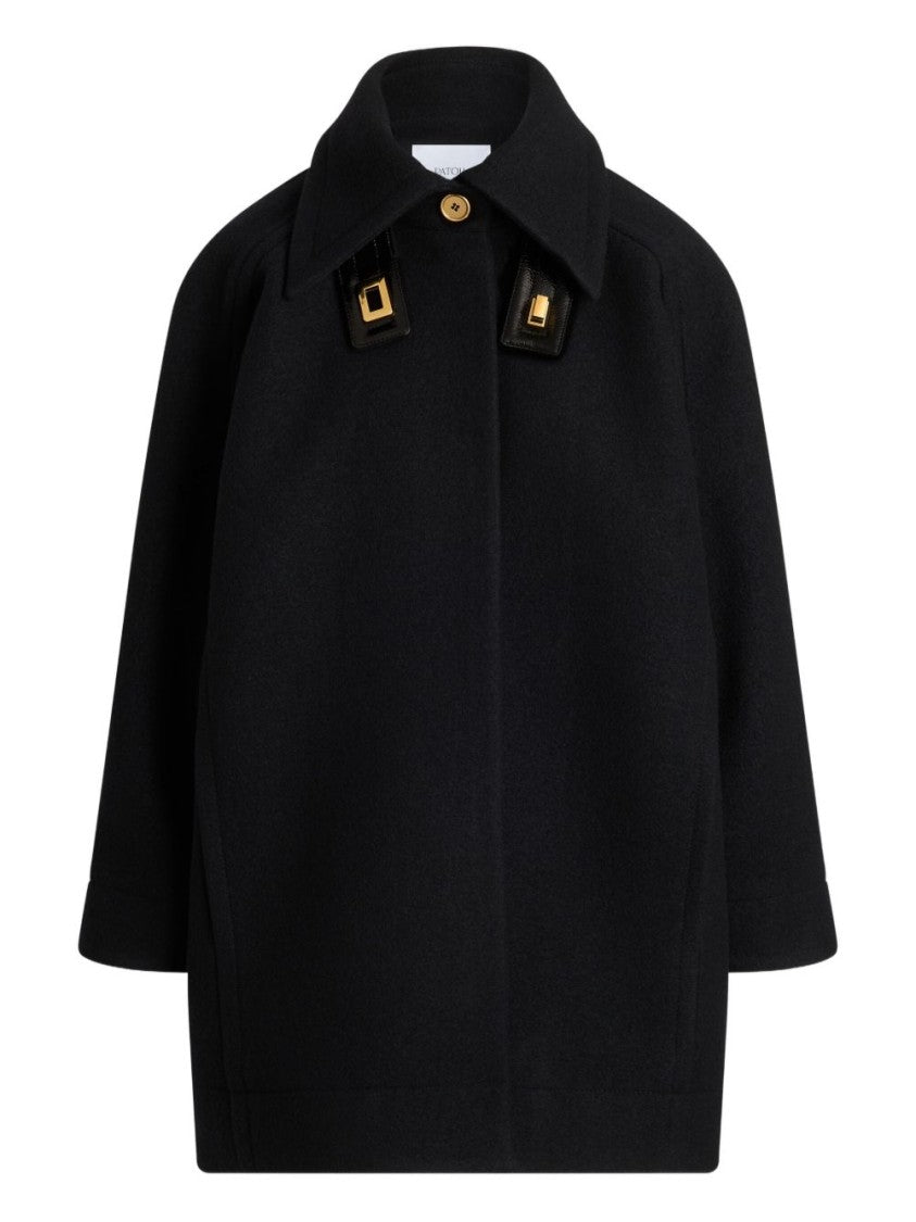Patou Volume Parka In Boiled Wool