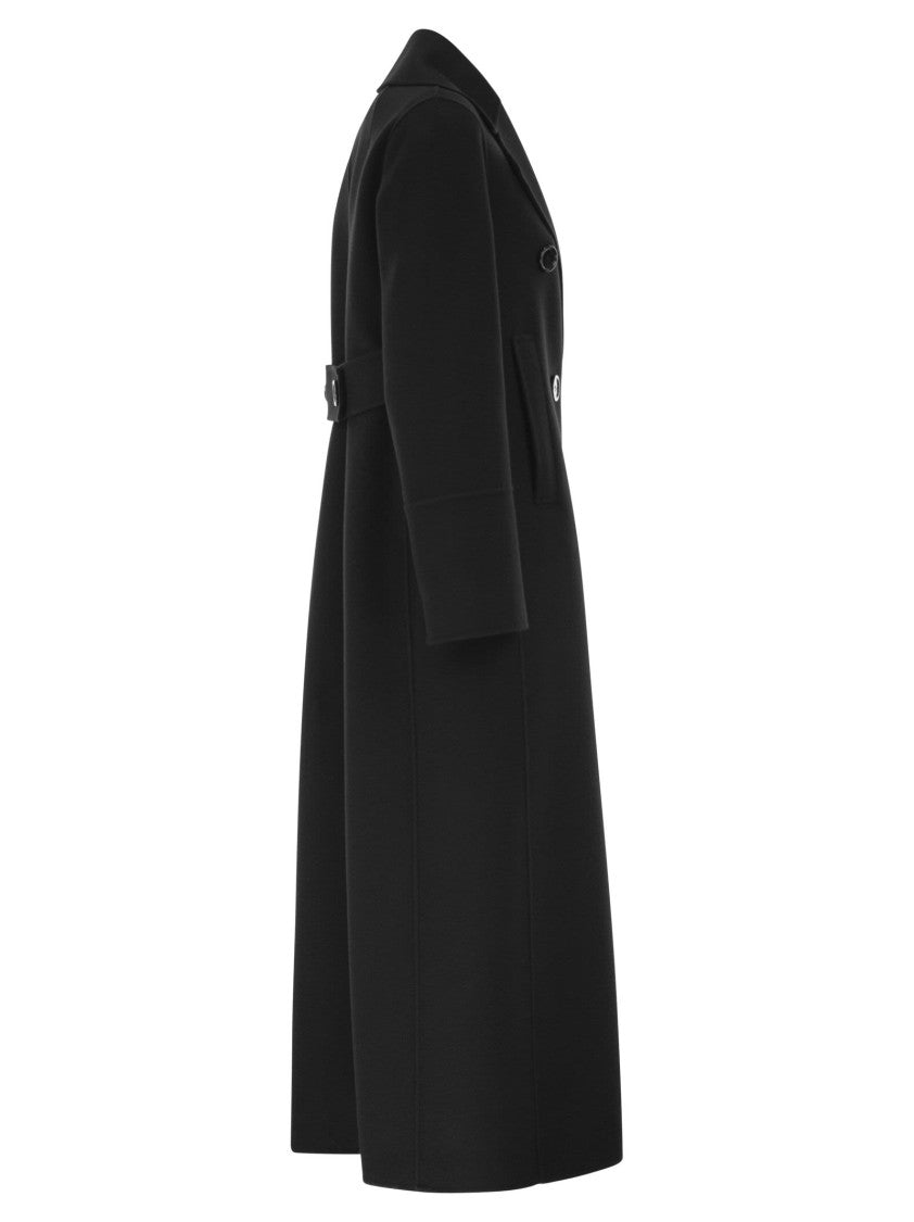 Max Mara Smmcustodi - Long Wool Coat With Martingale