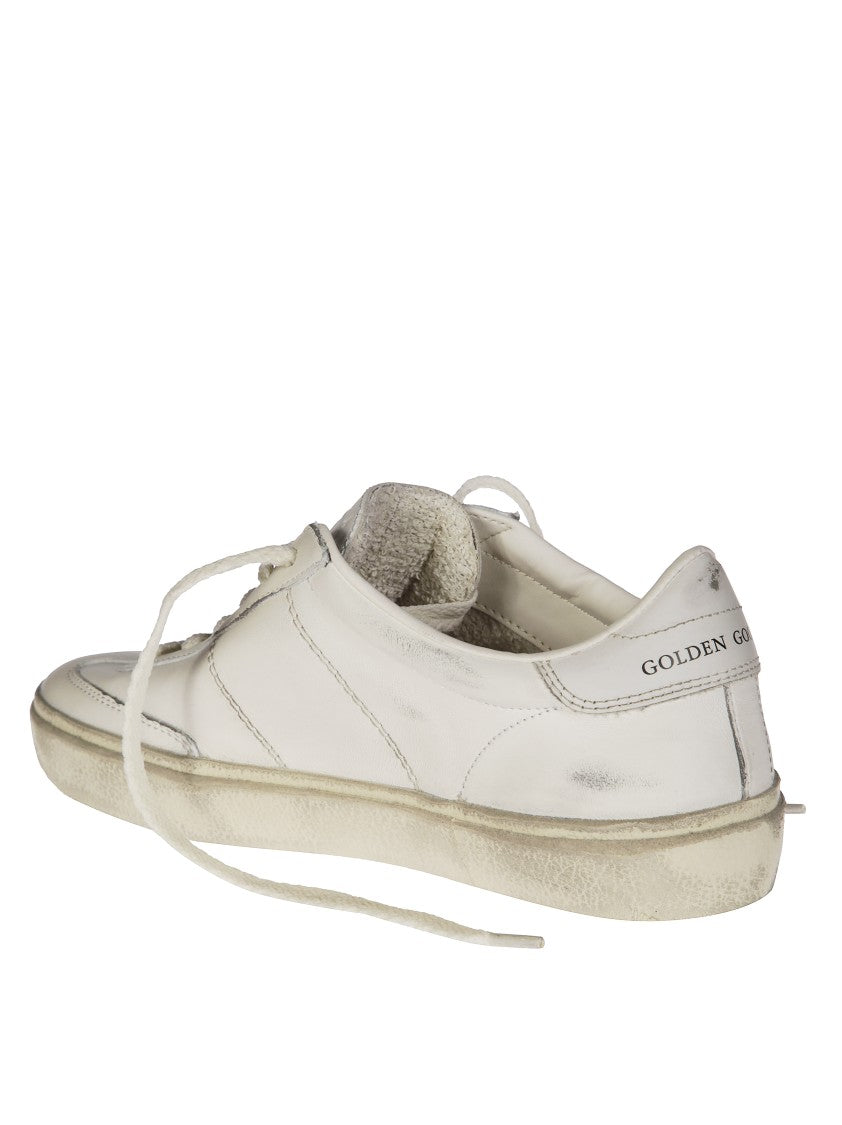 Golden Goose Soul Star  Low-Top White Leather Sneakers