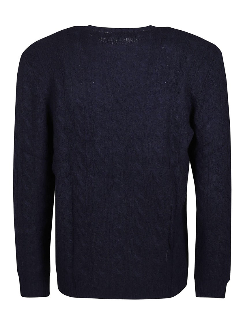 Polo Ralph Lauren Cable Knit Wool-Cashmere Crewneck Sweater