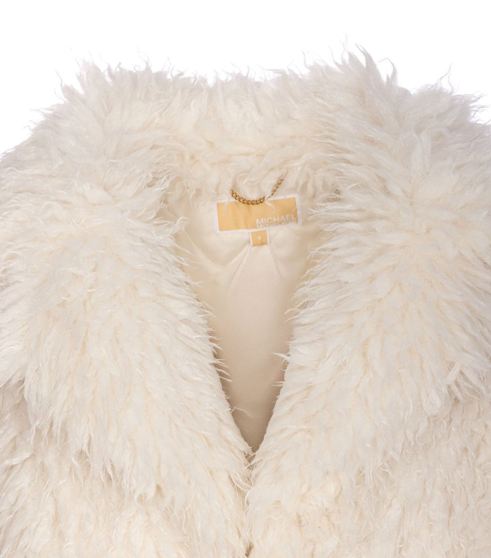 Michael Kors Crop Faux Fur Peacoat