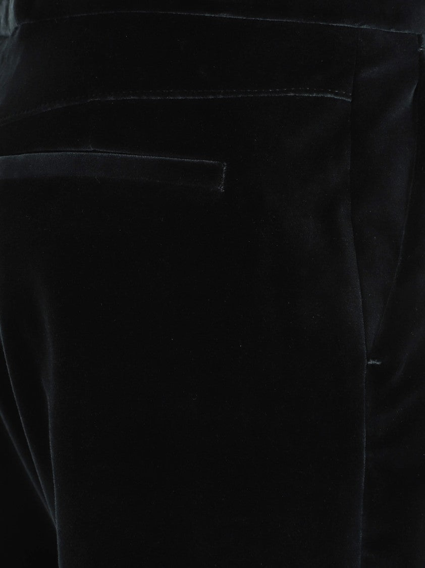 Etro Flared Cotton Corduroy Trousers