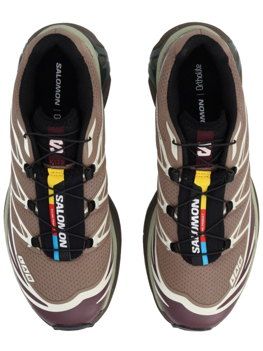 Salomon Muted Brown Xt-6 Mesh Sneakers