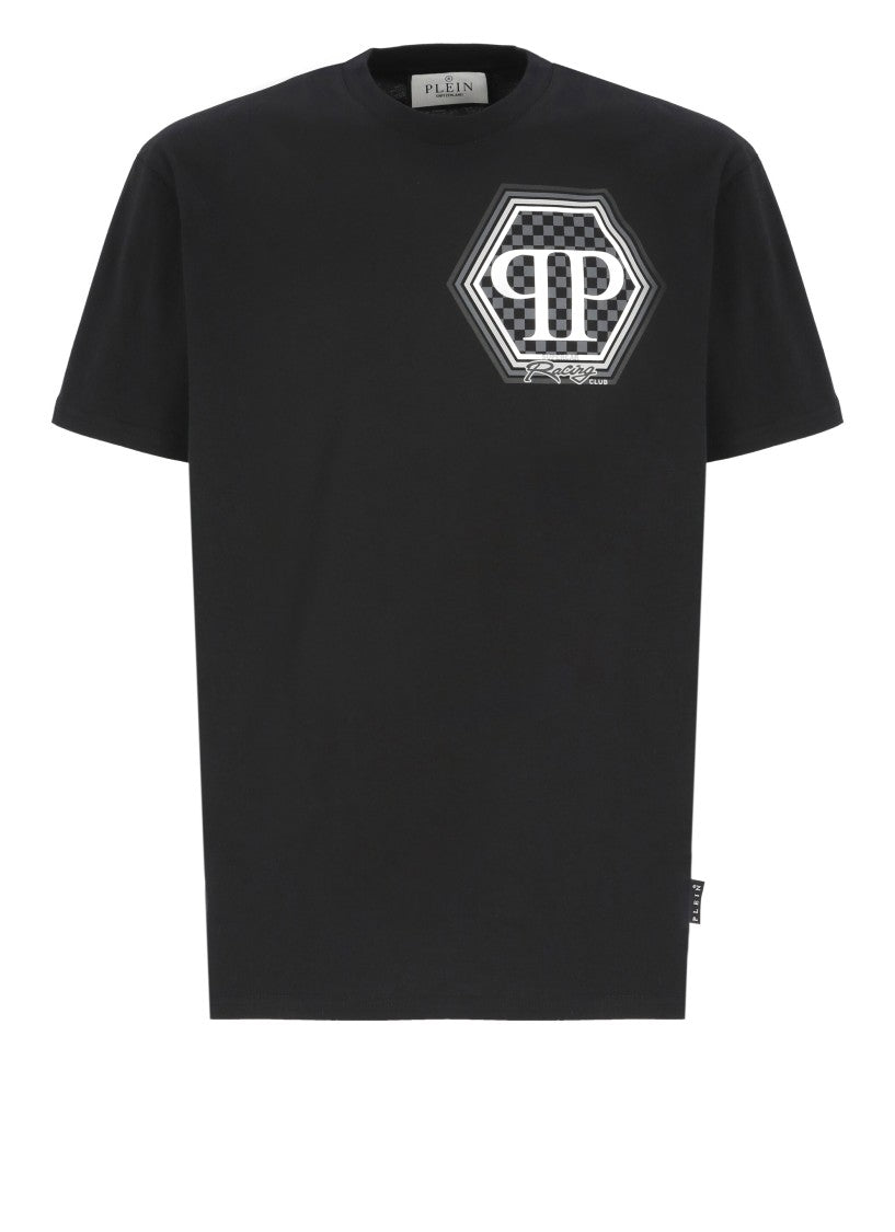 Philipp Plein Black Neck Ss T-Shirt