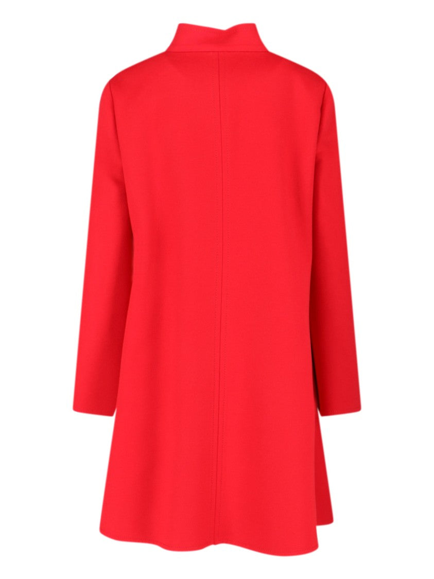 Valentino Wool-Cashmere Coat – Red