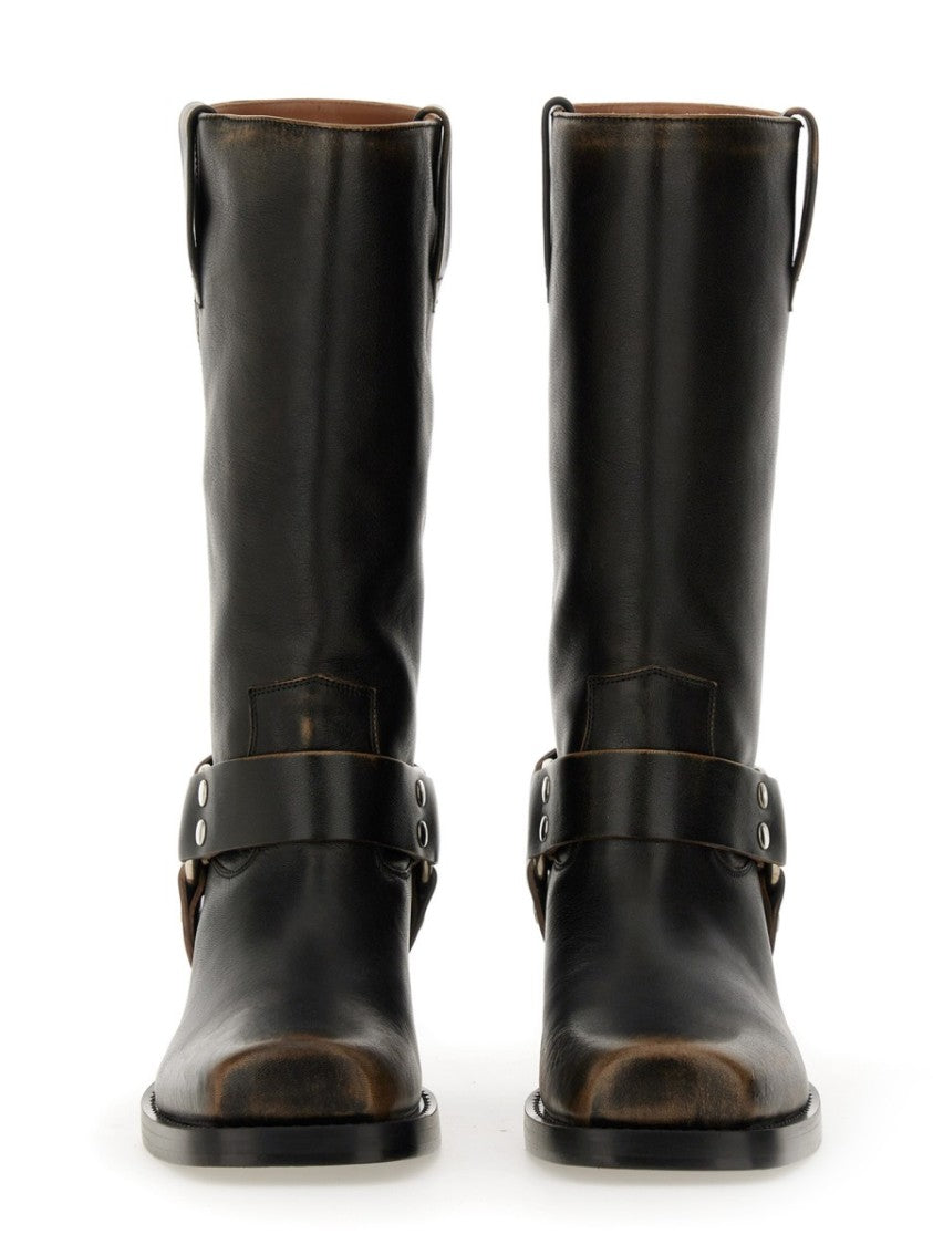 Paris Texas Roxy 45 Mid-Calf Leather Boots
