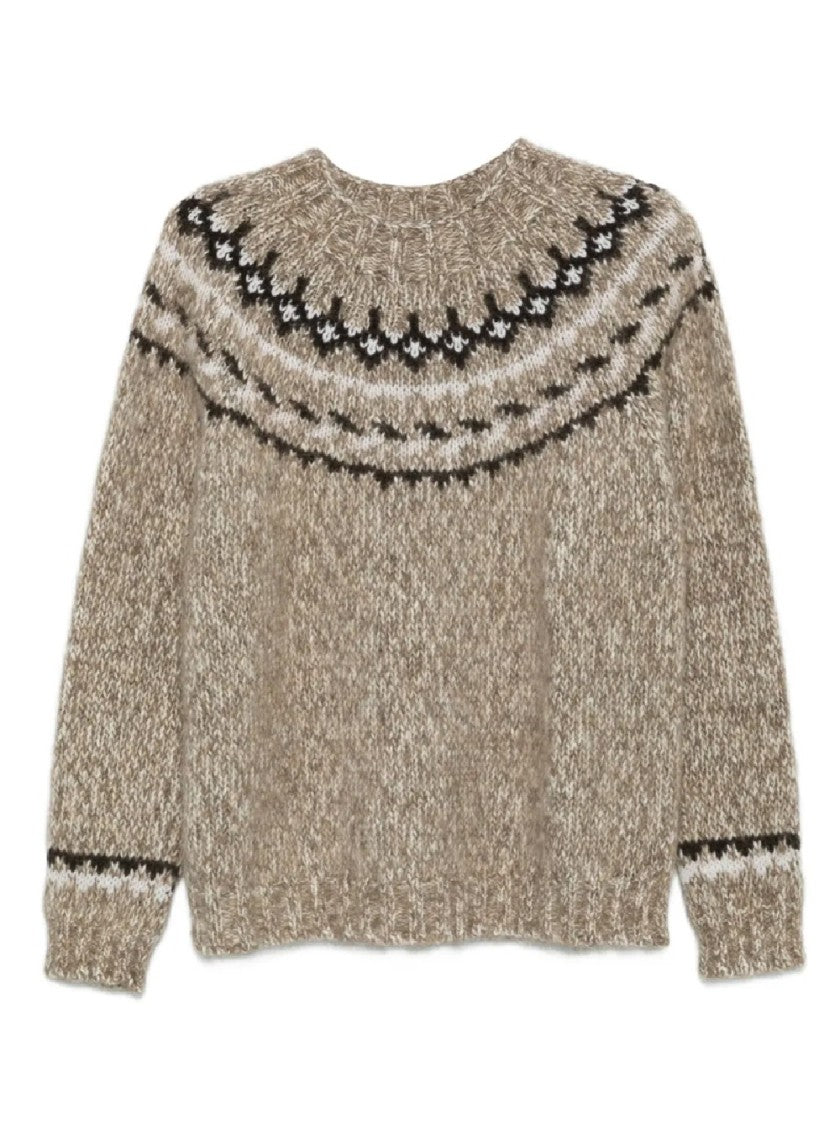 P.A.R.O.S.H. Nordic-Inspired Knitted Sweater With Relaxed Fit