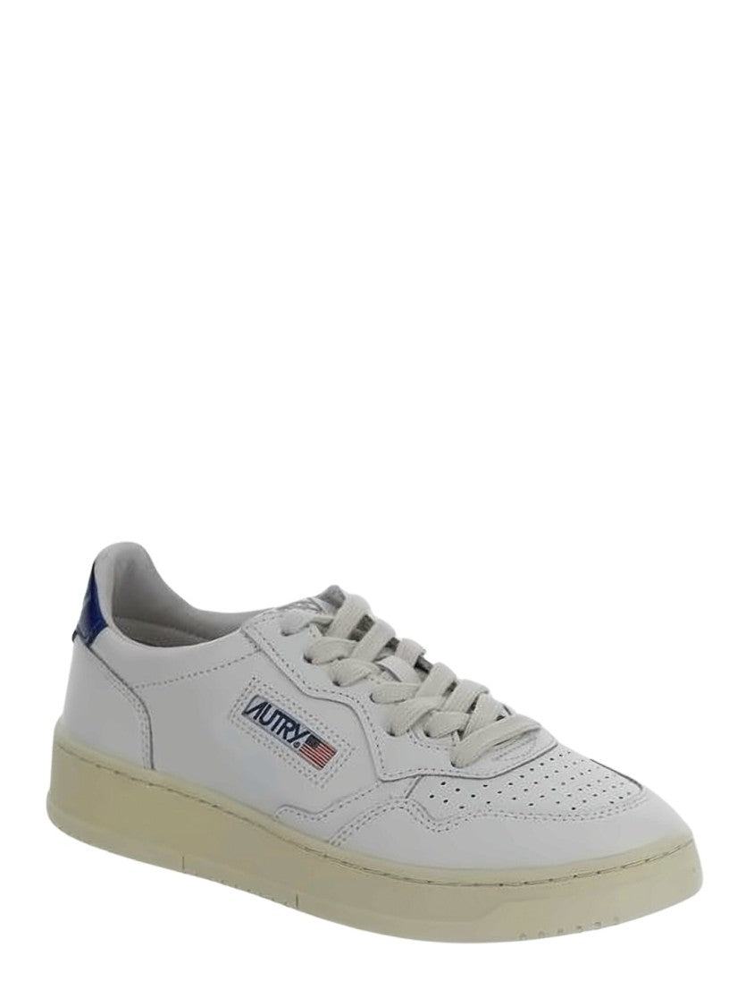 Autry Low-Top Leather Sneakers With Perforated Detailing
