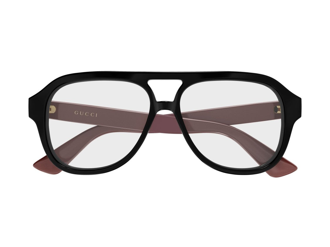 Gucci Glossy Black Gg2192o Oversized Aviator Sunglasses