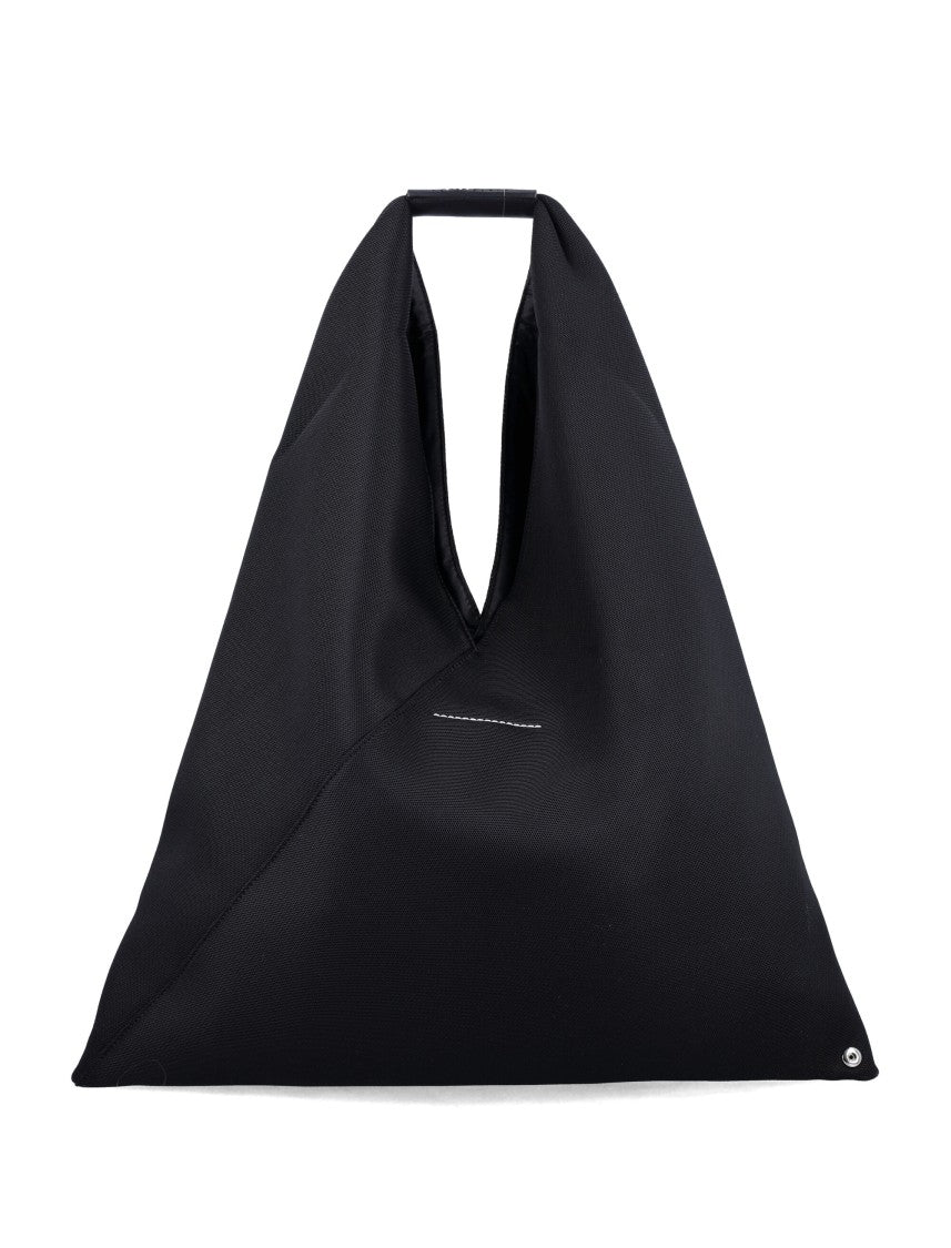 Mm6 By Maison Margiela Triangular Shaped Japanese Mesh Bag With Numeric Cuff