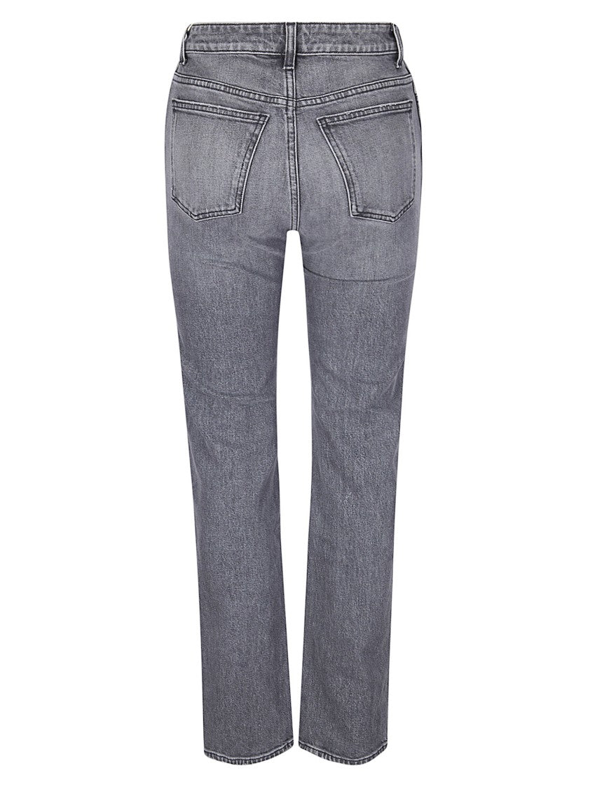 Khaite Blue Danielle High-Waist Five-Pocket Jeans Slim Fit
