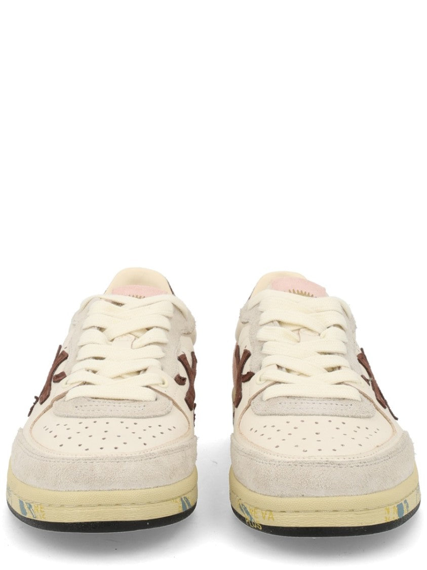 Premiata Bsktclad Low-Top Suede Reflective Sneakers
