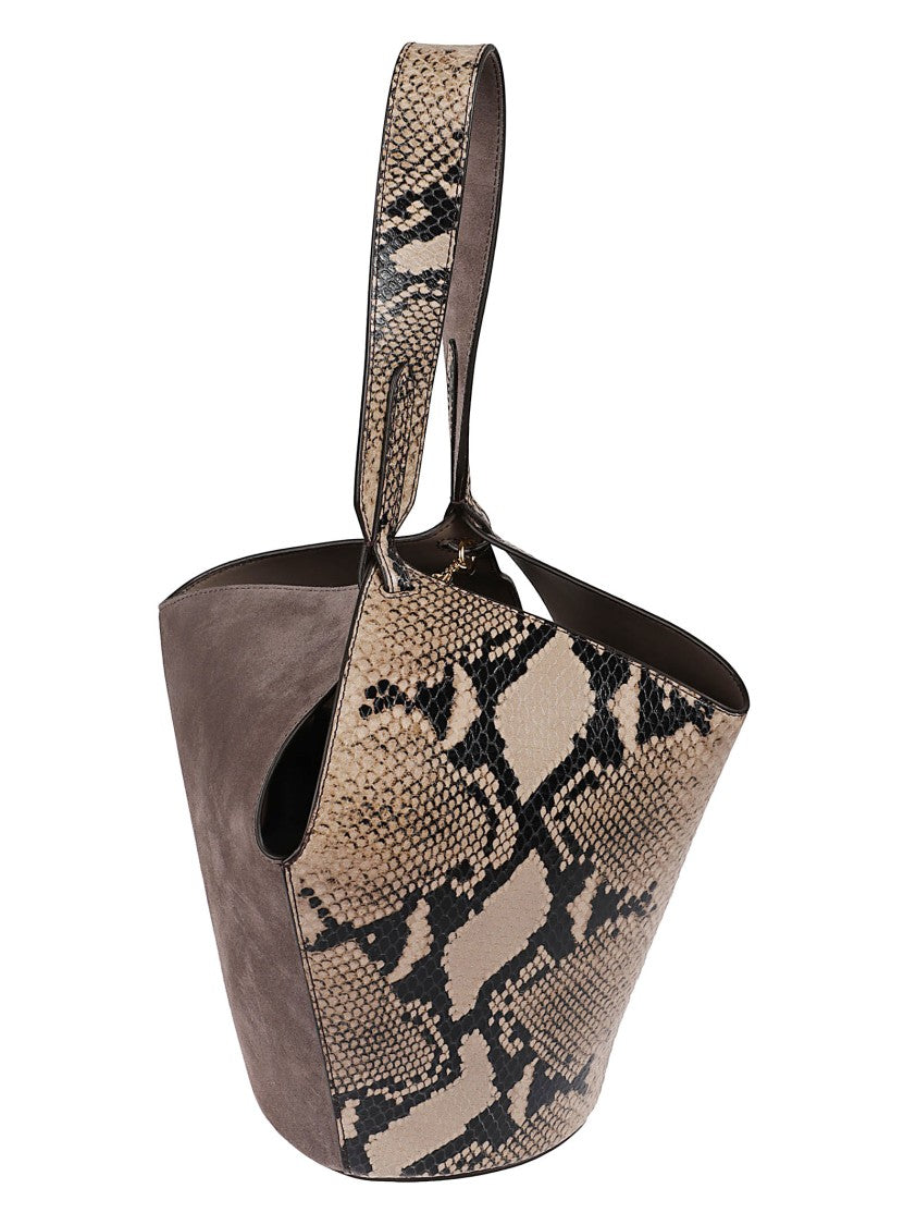 Khaite Lotus-Inspired Mini Tote With Dual-Material Design