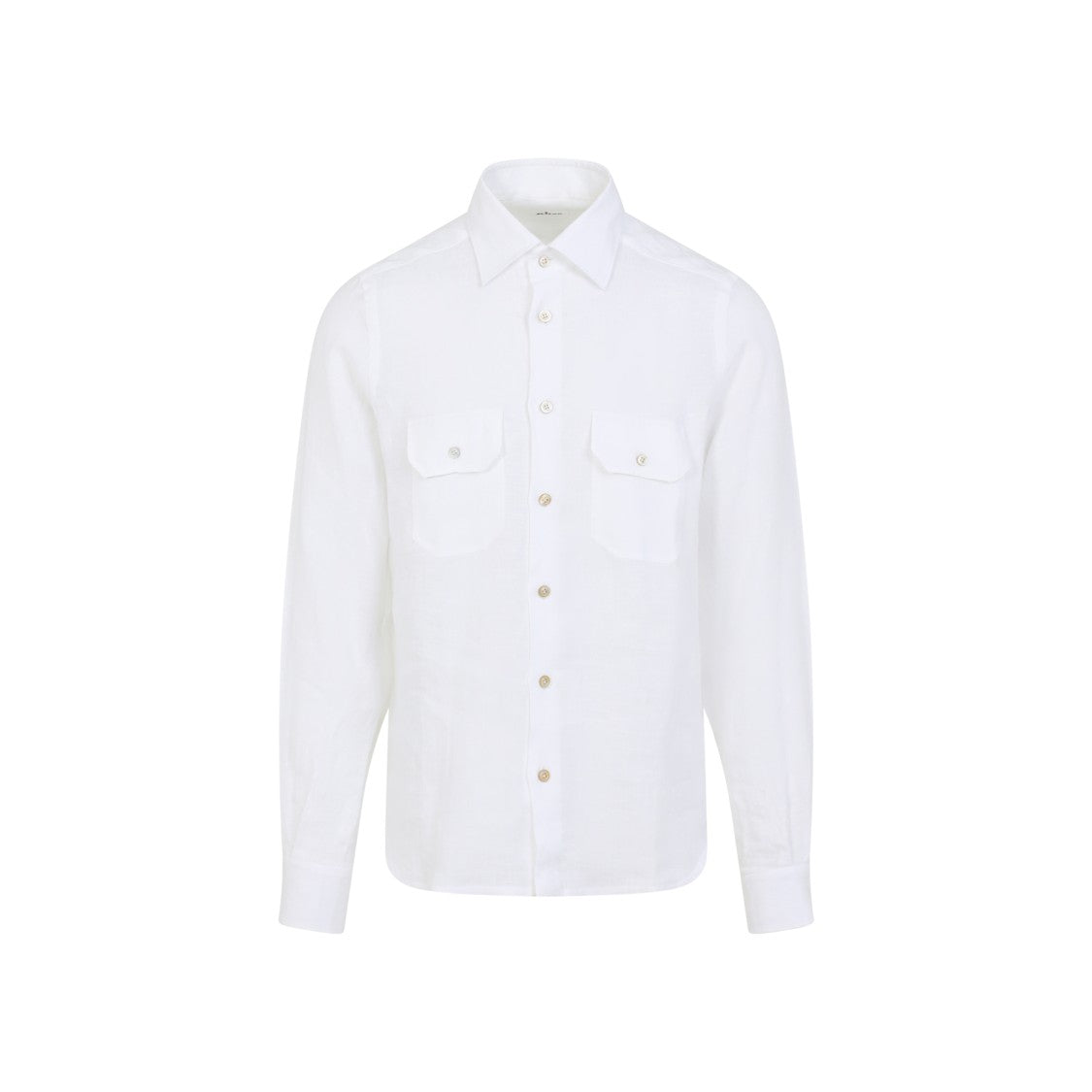 Kiton White Linen Shirt