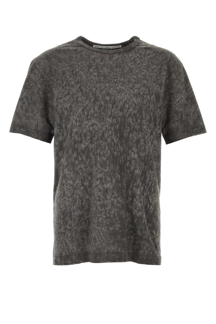 Alexander Wang Dark Grey Cotton Blend T-Shirt