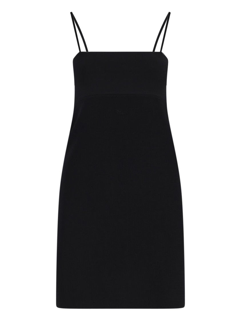 Alexander Wang Short Dress With Spaghetti Straps, Women's, Black