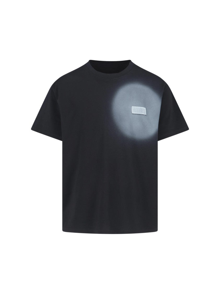 Mm6 By Maison Margiela Numeric Printed Cotton T-Shirt With Crew Neckline