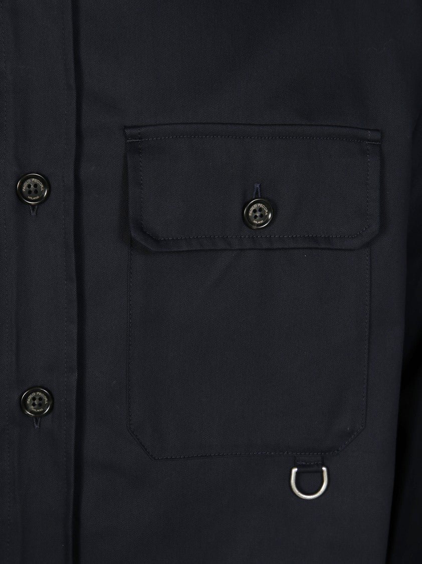 Paolo Pecora Button-Up Structured Jacket With Chest Pockets