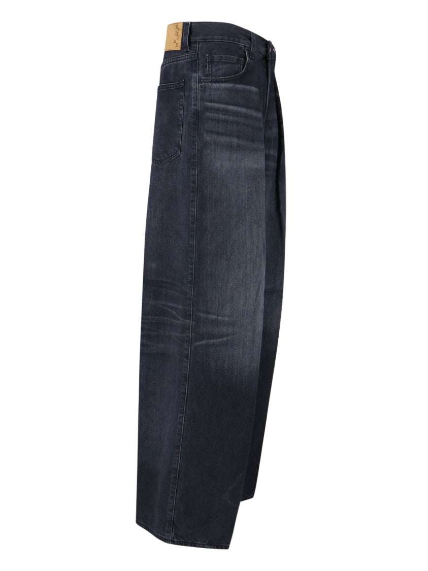 Haikure Candy Black Tencel Wide Jeans – Black