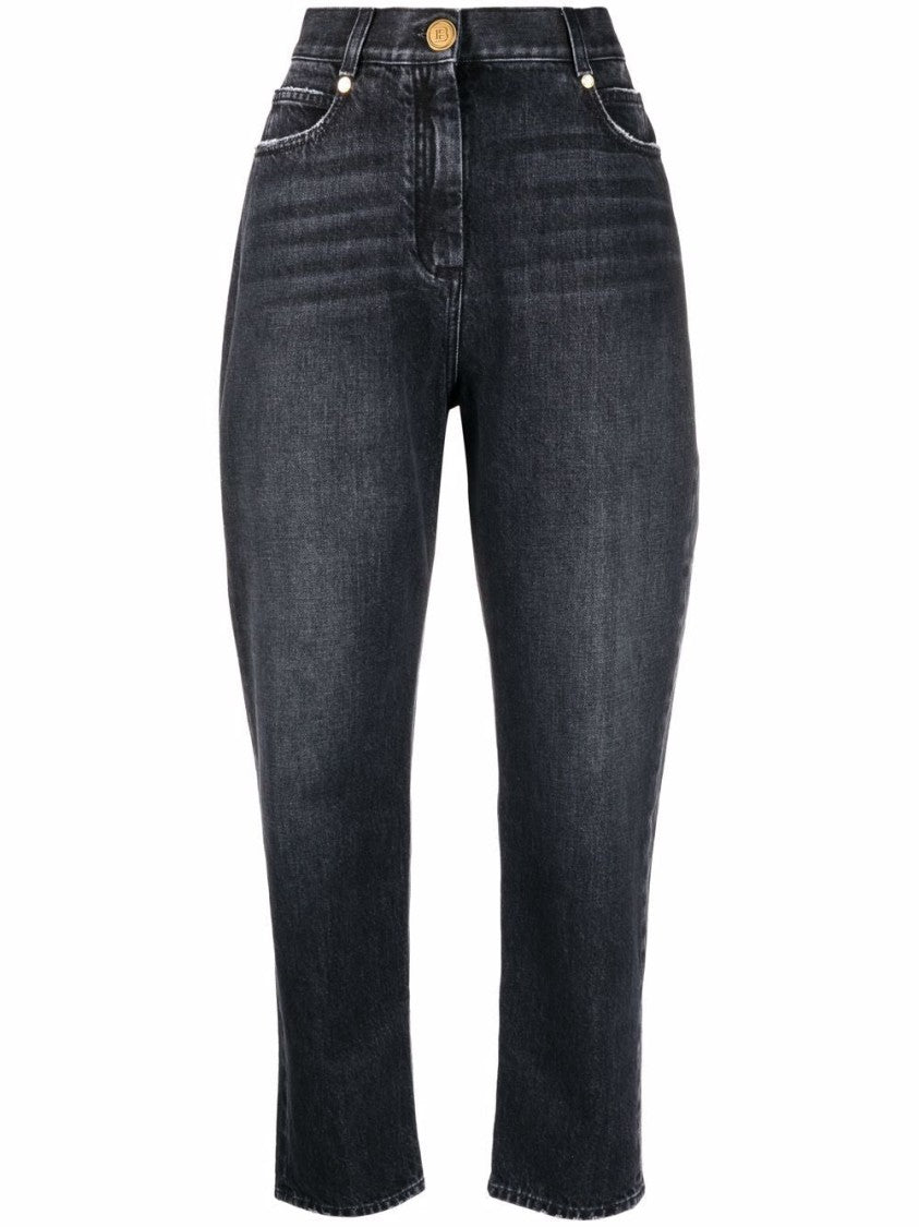 Balmain Low-Rise Boyfriend Jeans