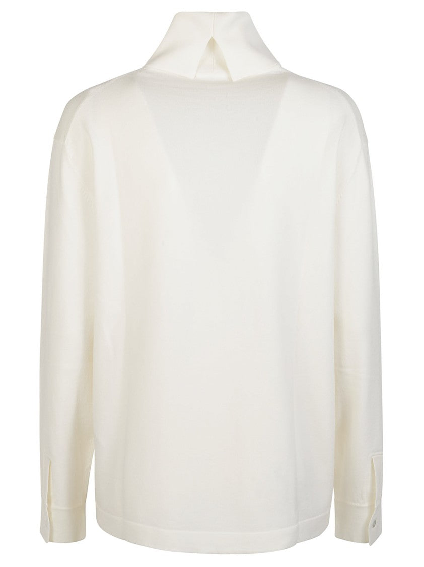 P.A.R.O.S.H. Lime25 Relaxed Fit Wool Blend Turtleneck Sweater