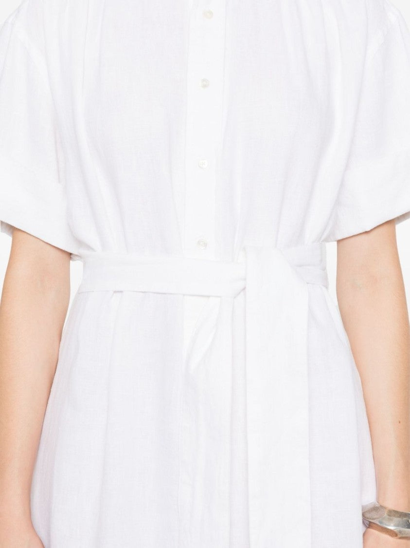 Polo Ralph Lauren Classic Collar Chemisier Dress With Waist-Cinching Belt