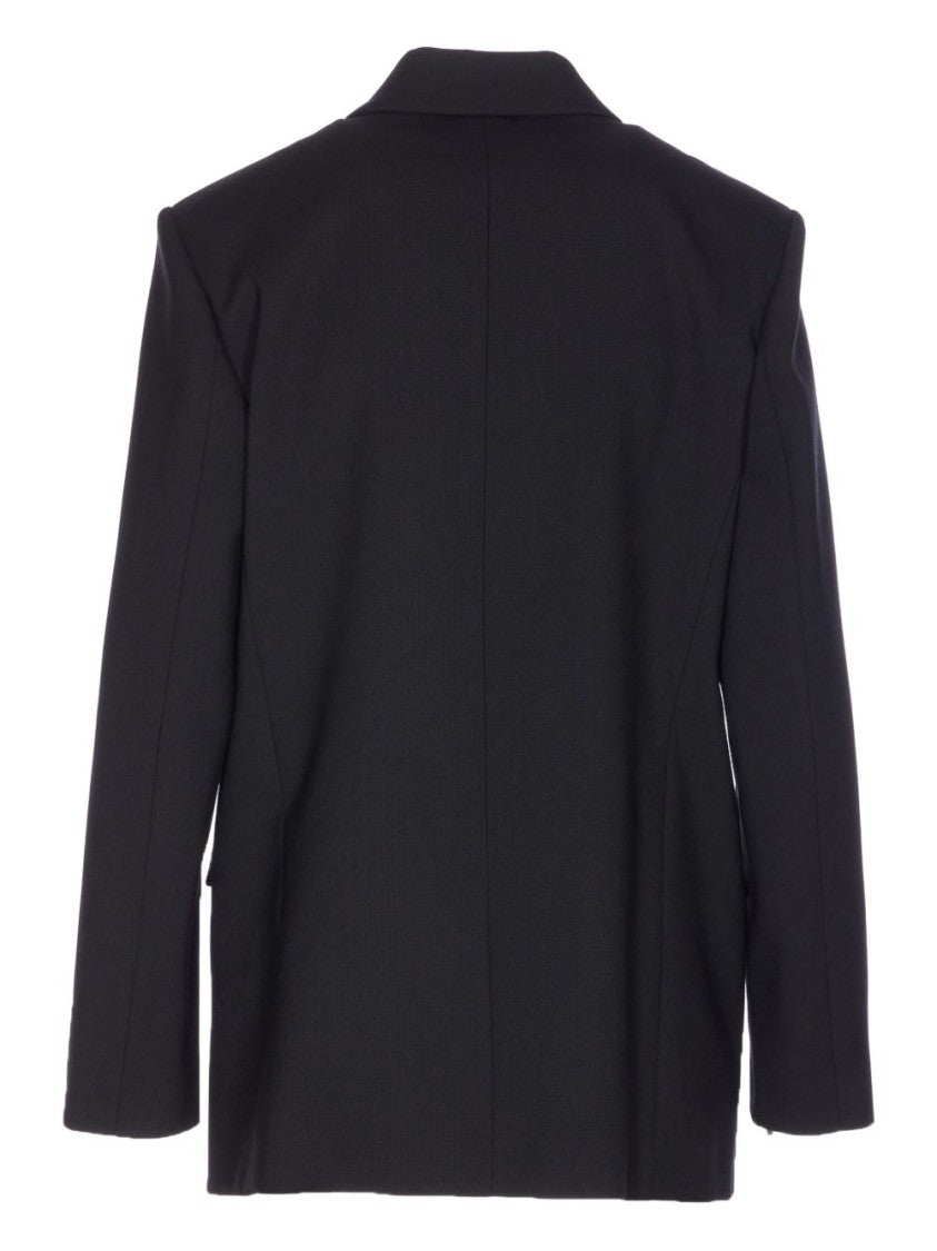 Pinko Double-Breasted Tailored Blazer With Wide Lapels