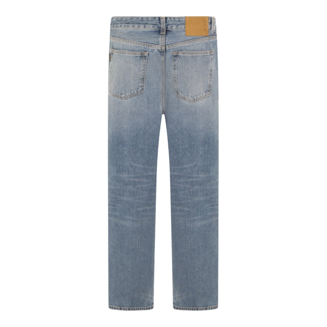 Haikure Straight-Leg Denim Jeans With Light Blue Wash
