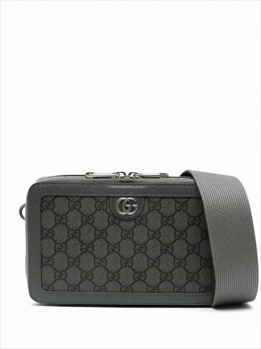 Gucci Rectangular Monogram Canvas Crossbody Bag
