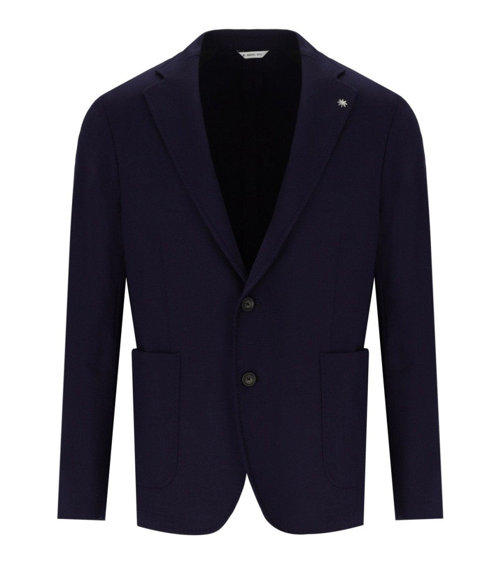 Manuel Ritz Blue Single Breasted Jacket