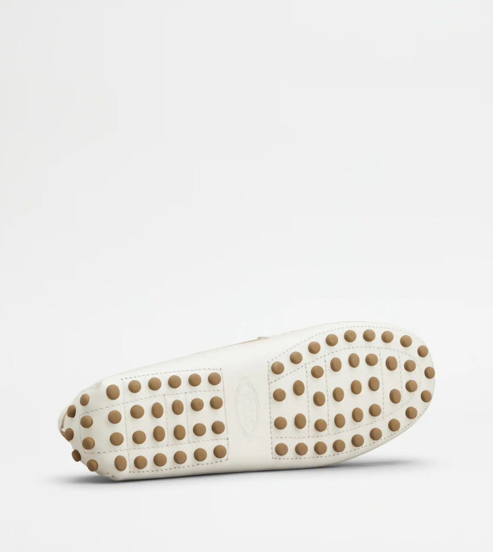 Tod's Light Cream Minimalist Loafers