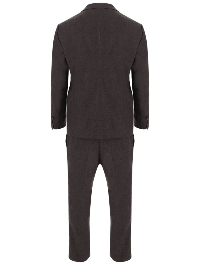 Giorgio Armani Tailored Wool Suit With Notched Lapel And Polished Finish