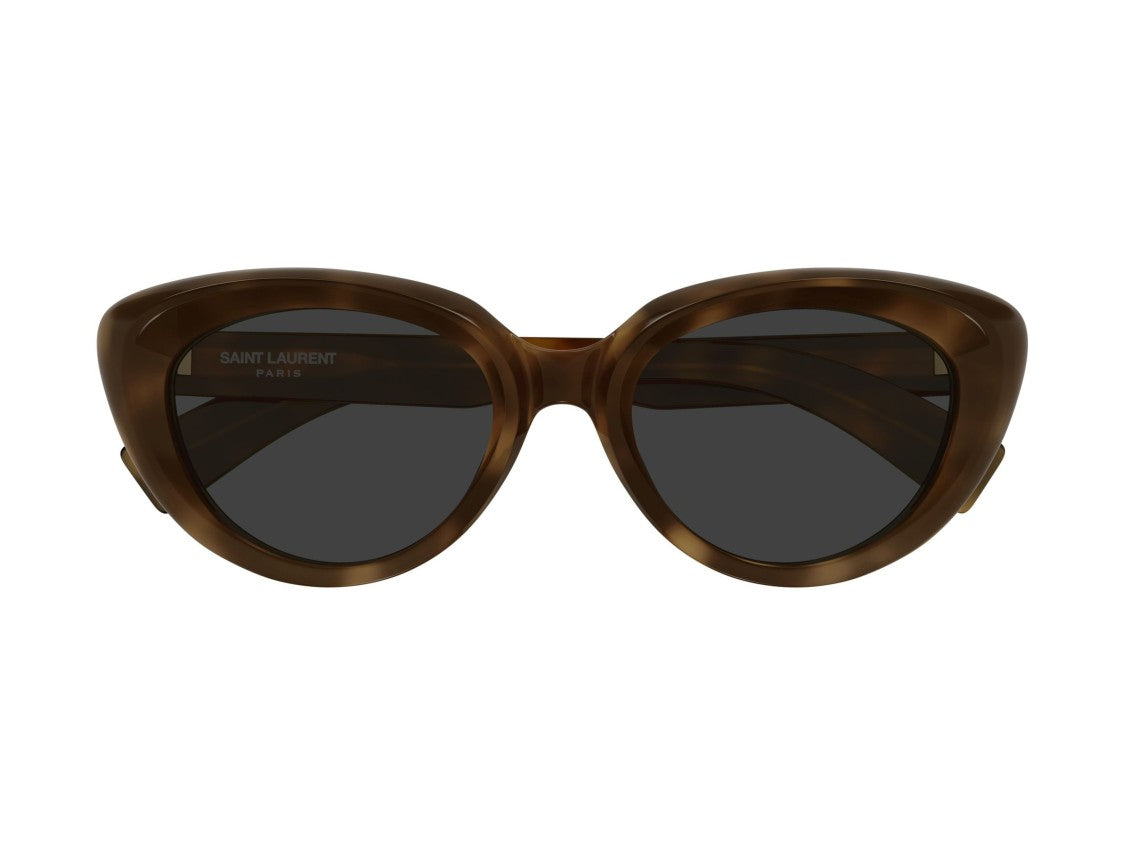 Saint Laurent Sl 859 Cat-Eye Glossy Tortoiseshell Sunglasses