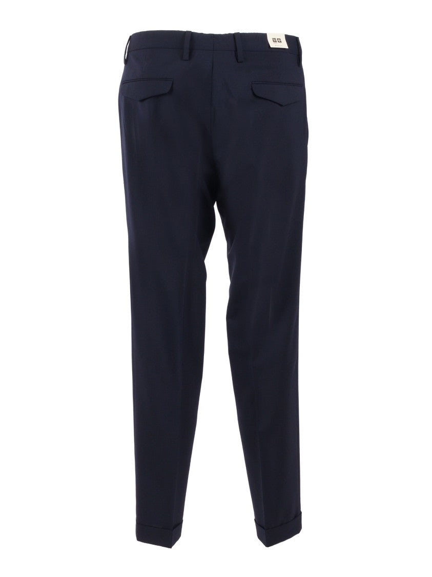 Briglia Straight Leg Tailored Pleated Straight-Leg Pants
